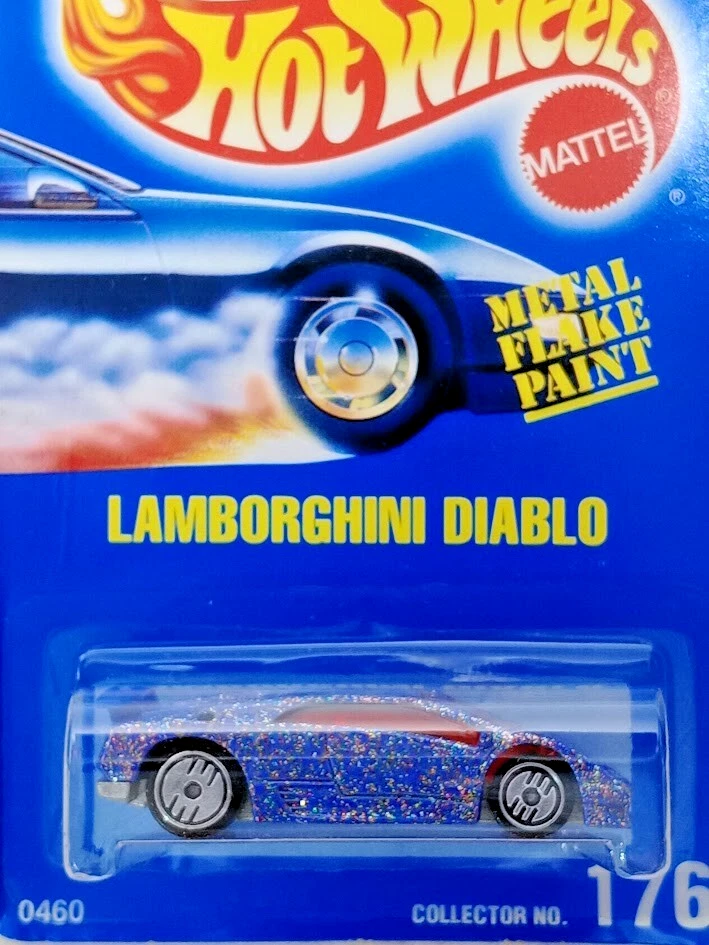 1991 风火轮兰博基尼暗黑破坏神蓝卡时代收藏家 #176 金属片 1: 64 — 第 2/3 张图片