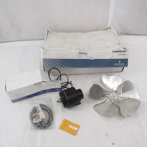 OEM Emerson Climate Copeland 50W 460V Fan Motor Kit W/ Fan 950-0344-03