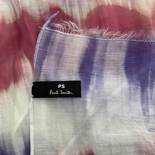 PAUL SMITH BUFANDA LIGERA MULTICOLOR SEDA/ALGODÓN NUEVA CON ETIQUETAS RARA PRECIO DE VENTA SUGERIDO POR EL FABRICANTE 110 £ - Imagen 5 de 7