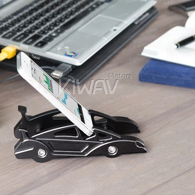 dual-slot desk display support CNC aluminum silver sportscar style pour LG G Pad - Photo 1/4