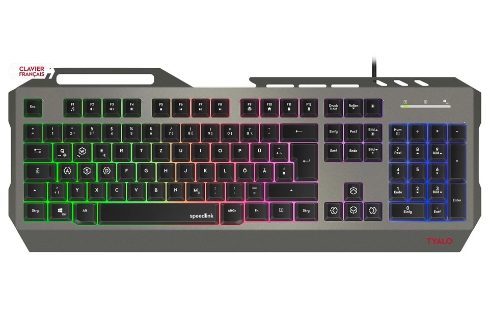 Speedlink USB Gaming Tastatur + Maus + Mauspad FR Französich Frankreich AZERTY - Bild 2 von 4