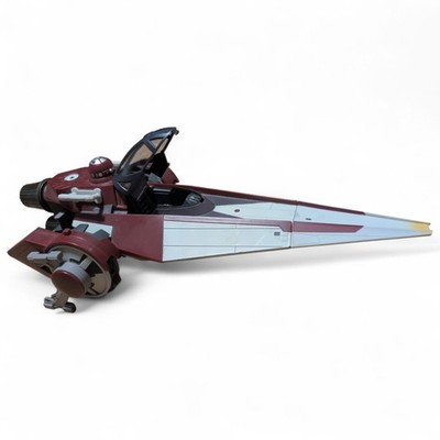 Star Wars 2007 LFL Hasbro V-Wing Fighter Ship 30th Anniversary Missing Parts