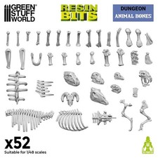 3D printed set - Animal Bones 1:48 - Green Stuff World