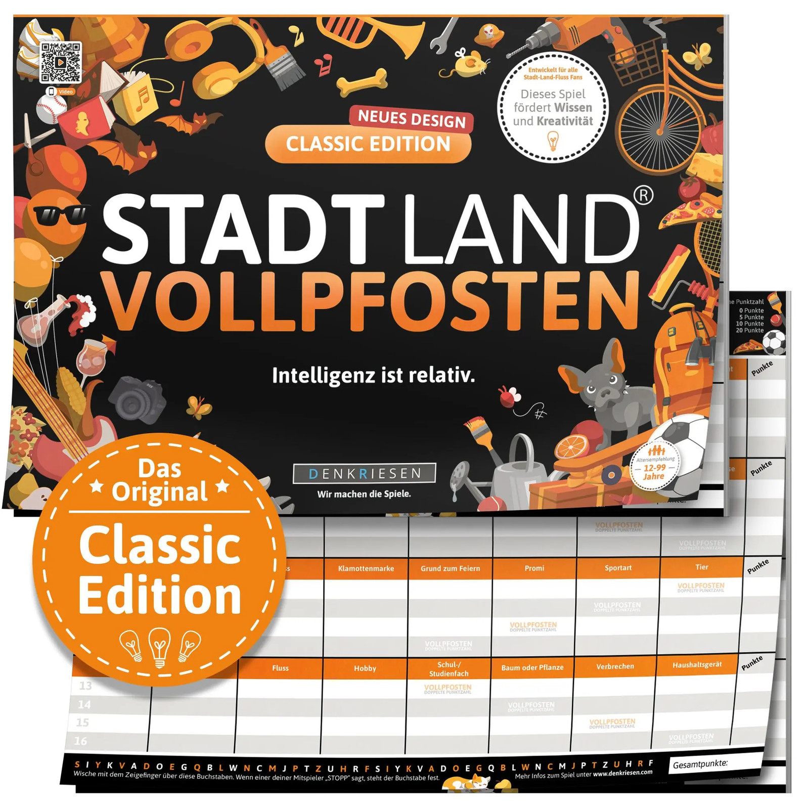 Denkriesen Mehrfarbig Stadt Land Vollpfosten - A4 Block Classic Edition (D) (Deutsch) - Bild 9