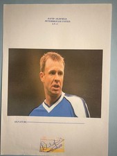 DAVID OLDFIELD. PETERBROUGH UNITED. A.F.C. Signed Picture