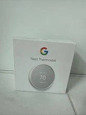 Google Nest Smart Thermostat 4th Generation Snow G4CVZ-US New Factory Sealed Box