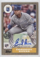 2022 Series 2 1987 Topps Baseball Gold 47/50 Emmanuel Rivera #87BA-ER Auto 5h0