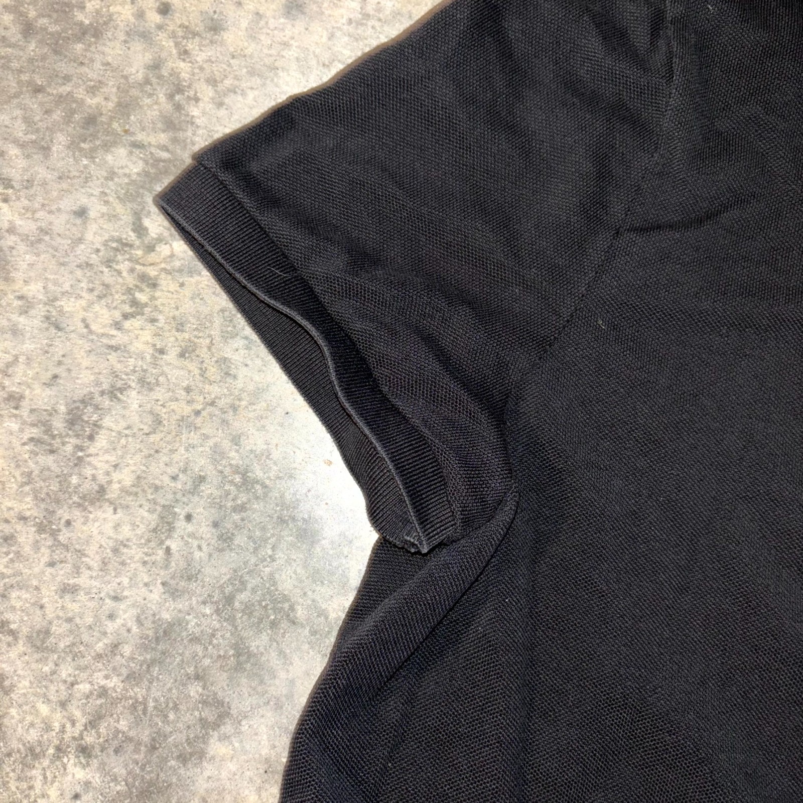 Lacoste Petit Polo Shirt Womens 46 Black Cotton Performance Golf Regular Fit thumbnail 5