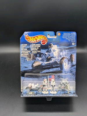 1998 Hot Wheels Apollo Mission Action Pack Lunar Roving Vehicle Lunar Module