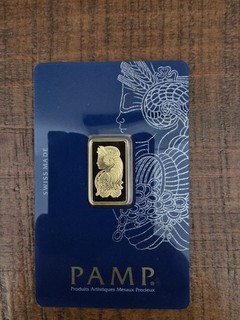 5 gram gold bar Pamp Suisse