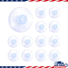 12 PCS Clear Suction Cups 40 mm Glass, Bathroom, Kitchen, Windows, Non-Adhesive