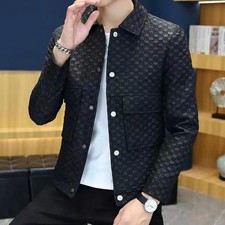 Luxury Men Jacket Fashion Casual Trendy Streetwear Loose Fit Retro Outwear Coat