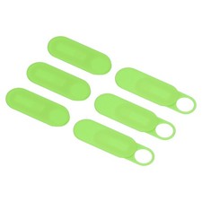 6Pcs 1.1" x 0.39" Computer Camera Cover Slide Thin Camera Blocker, Green