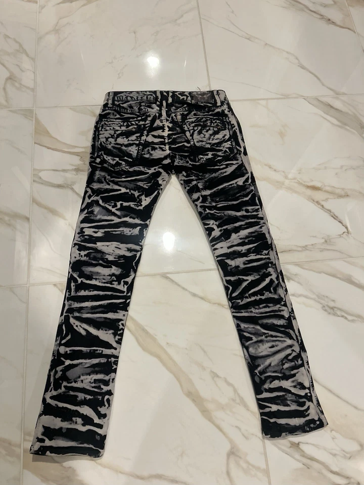 Jeans Robins Jeans con estampado de cebra negros y grises #jeans #robbinjeans #y2k pantalones Foto 3 de 3