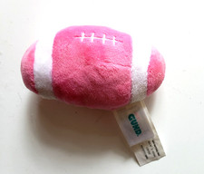 Baby Gund FOOTBALL Sports 4" Pink White Rattle Plush Toy