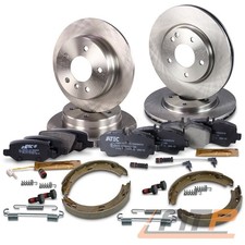4x BREMSSCHEIBE + BEL&Auml;GE + BREMSBACKEN VORNE + HINTEN F&Uuml;R MERCEDES VANEO W414