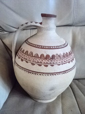 Vintage TÜRKISCHE Keramik Wasser - OLIVENÖL Kanne Iznik GUTER ZUSTAND 37cm LANG