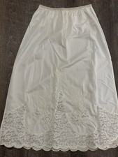 Vintage Pinehurst Half Slip Nylon With Lace Made In USA Size Small Lingerie