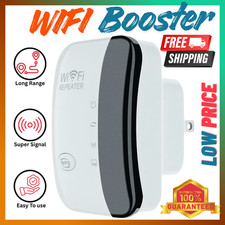 WiFi Extender Range Repeater Booster Wireless Router Internet Amplifier 300 Mbps