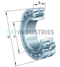 22208-E1-XL-C2 FAG 40 x 80 x 23 mm SPHERICAL ROLLER