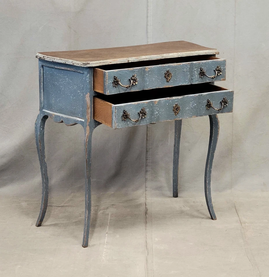 Антикварный расписной комод 1920-х годов во французском провинциальном стиле Людовика XV - Изображение 3 из 4