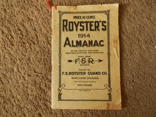 Antique Rawleigh’s 1918 1919 1920 Good Health Guide Almanacs + Royster's 1914 - Imagen 4 de 24