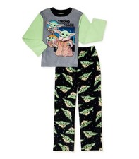 Mandalorian Pajamas Set Boys 10 NEW 2 pc Star Wars Shirt Pants YODA GROGU NWT