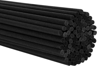 10 Inch 60Pcs Reed Diffuser Sticks,Black Aromatherapy Diffuser Sticks, Rattan Re