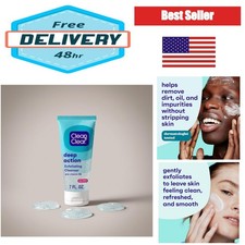 Clean  Clear Oil-Free Deep Action Exfoliating Facial Cleanser, Pro-Vitamin B5