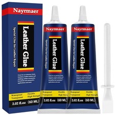 2PCS Leather Glue, 60Ml Permanent Leather Glue Adhesive High Strength  Flexible