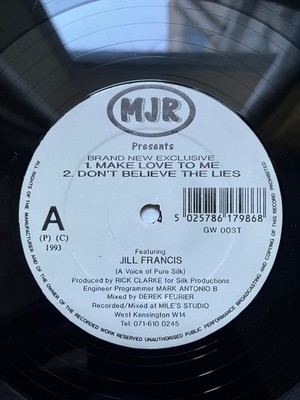 Jill Francis Make Love To Me EP GW003 UK 1993 12  Vinyl EX UK Street Soul Reggae