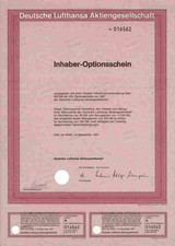 Deutsche Lufthansa K&ouml;ln Berlin 1967 Kranich Linie 50 DM rot Luftfracht 2 Scheine
