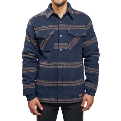 Jachs Men s Sherpa-Lined Wool Blend Shirt Jacket-Heavyweight Warm Flannel S-3XL