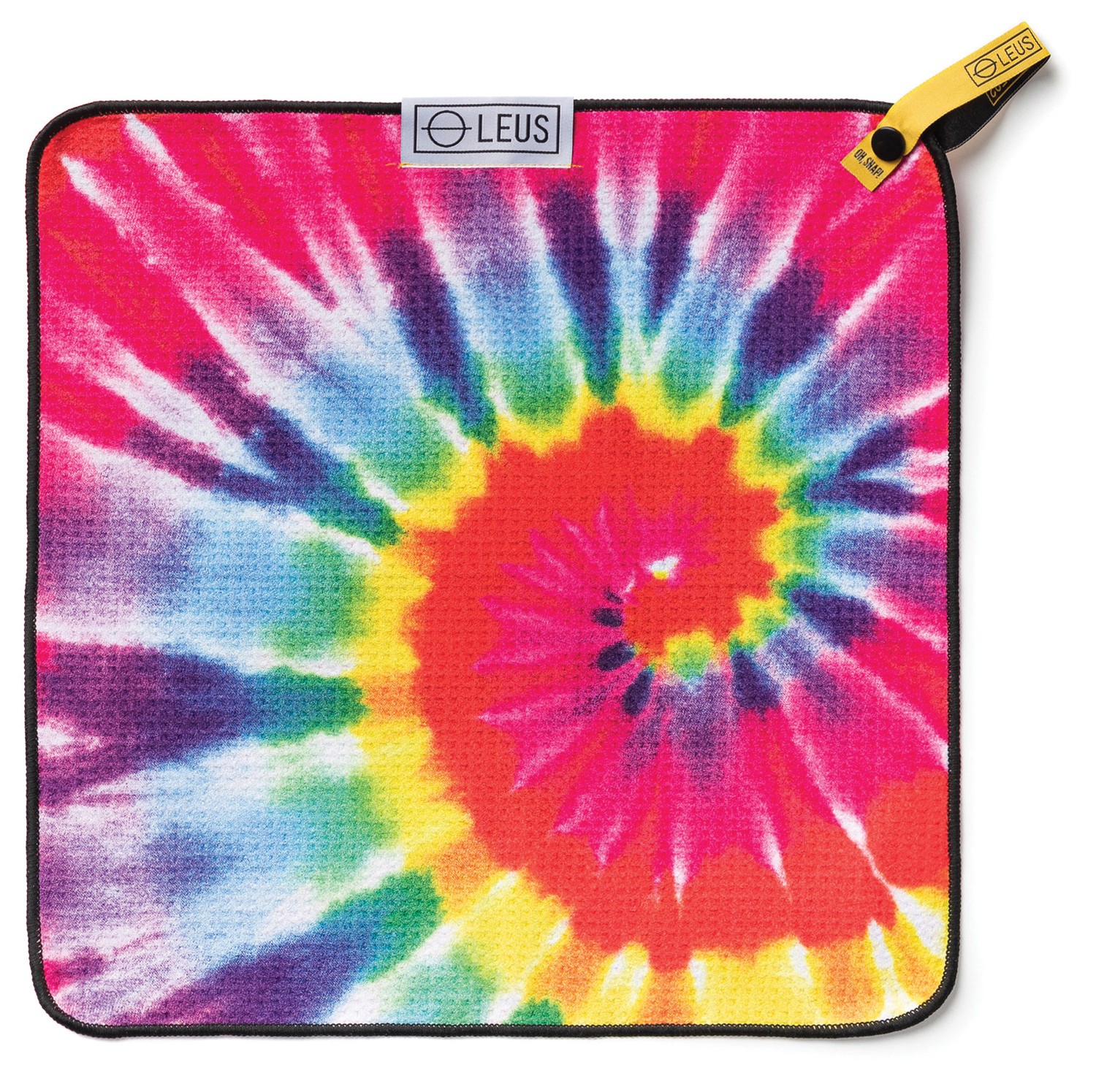 Экологичное велосипедное полотенце Leus Tie Dye Rainbow из микрофибры - Быстросохнущее -