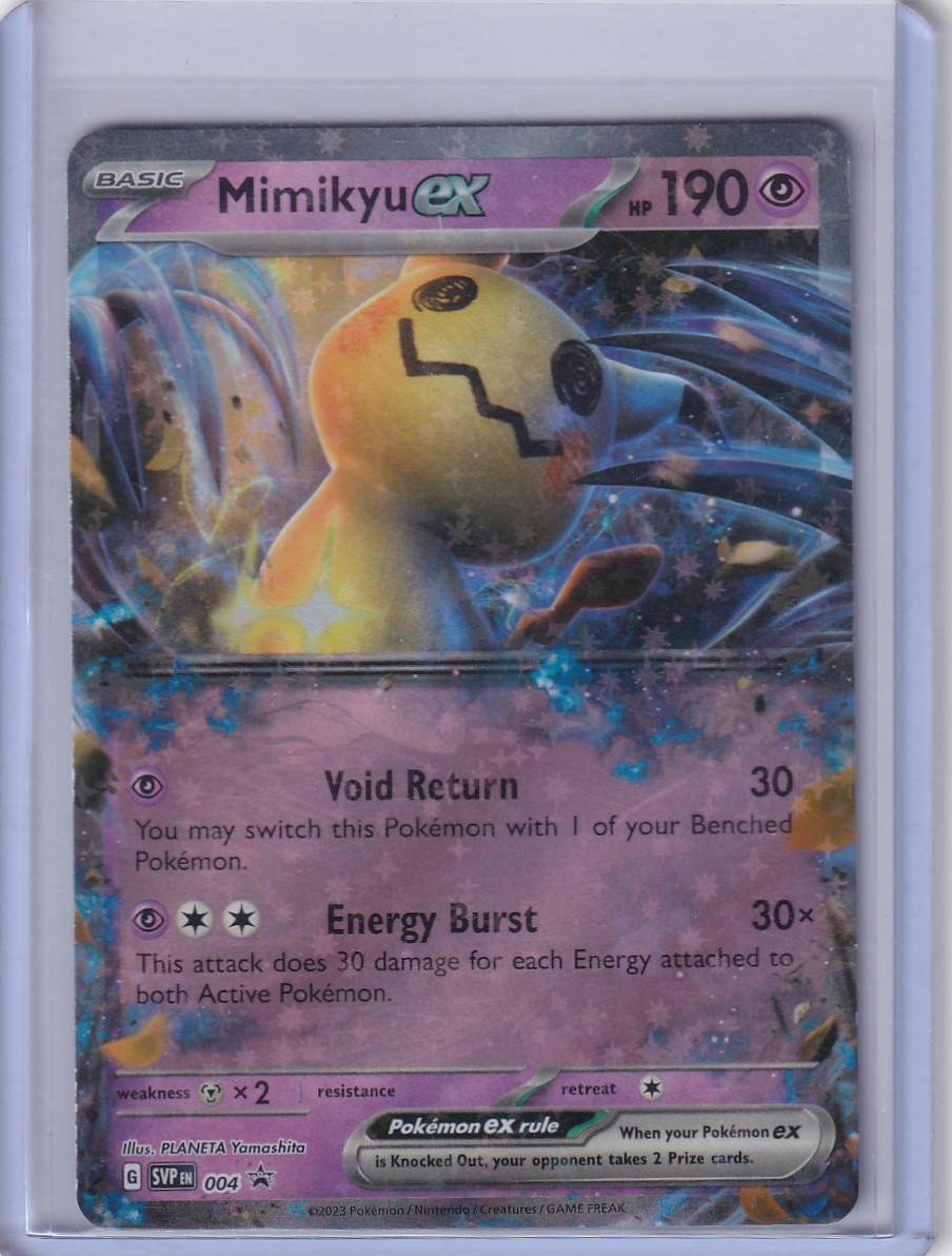 Pokémon Scarlet & Violet Mimikyu ex #004 Black Star Promo