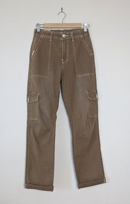 NWT Fivestar General Jeans Flex Brooklyn Cargo Women Size 3/26 Brown