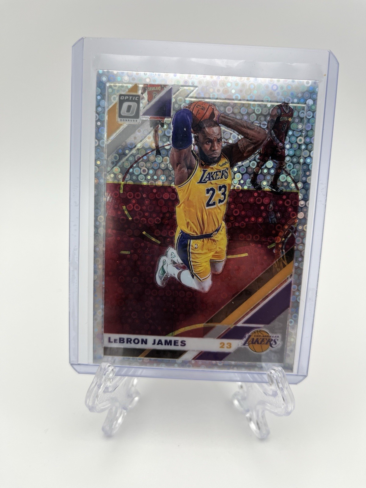 2019-20 Panini Donruss Optic LEBRON JAMES Silver Disco Prizm #60 Lakers