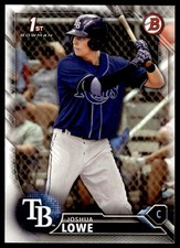 2016 BOWMAN DRAFT JOSHUA LOWE BD-70 MINT 1ST RC BASEBALL TAMPA BAY RAYS