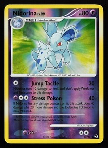 Nidorina 73/111 Reverse Holo Rising Rivals Pokémon Card