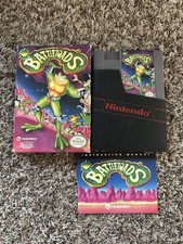 Battletoads with box and manual BOX NINTENDO NES tested