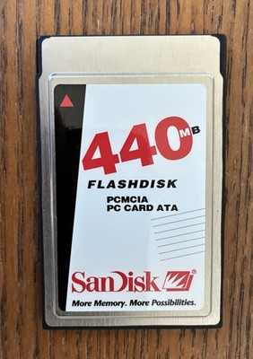 San Disk Flashback 440MB PCMCIA PC Card ATA