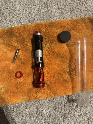 Paintball Marker Bolt Assembly Red/Black with Spring and O-Ring
