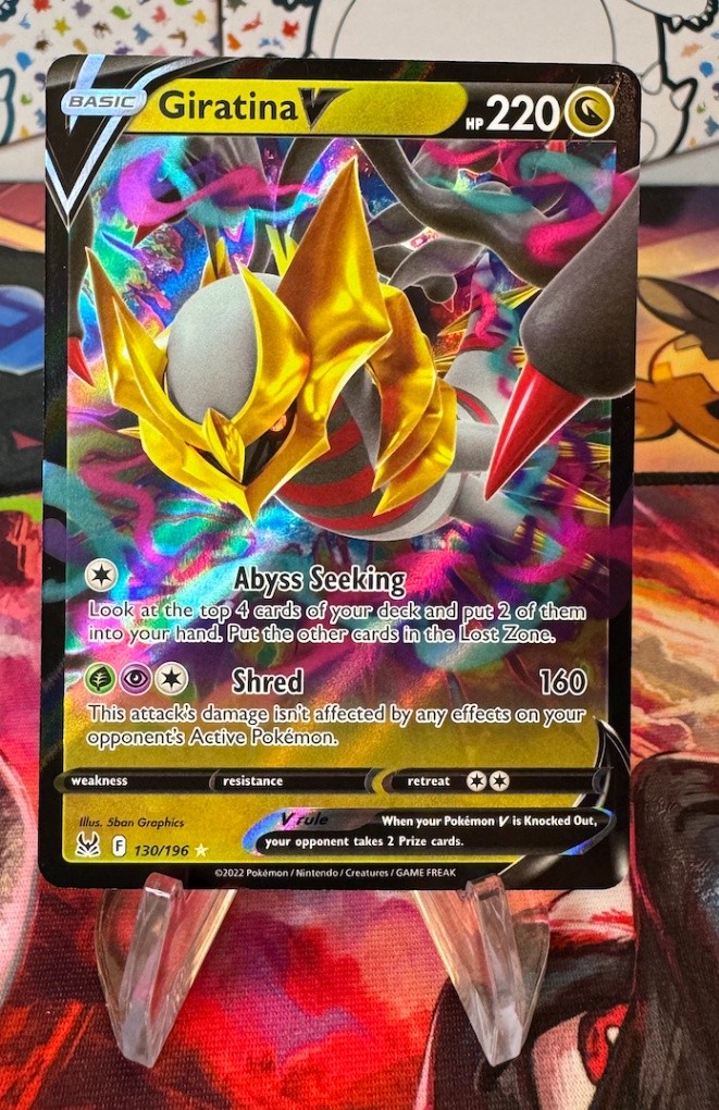 Giratina V Dragon Ultra Rare 130/196 – SWSH11: Lost Origin NM