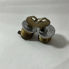 Russwin x2 pack-1" Cylinders  Keyed Alike.2 Keys. S.S. front.