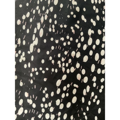 Max Studio Black Polka Dot Chiffon A-Line Skirt - Picture 4 of 4
