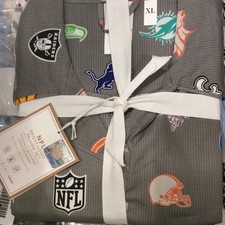 Pottery Barn Teen NFL Bright Logo Pajamas PJ Set X-Large XL NWT Football Gray