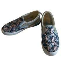 Disney Lilo and Stitch Ground Up Slip-on Canvas Sneakers Blue Size 4