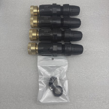 4pcs 25 Psi Drip Irrigation Faucet Adapter Kit 1/2'' Irrigation Tubing to 3/...
