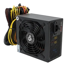 Power Supply Unit 1000w 80 Plus Bronze Support 6 GPU Gaming Computer 