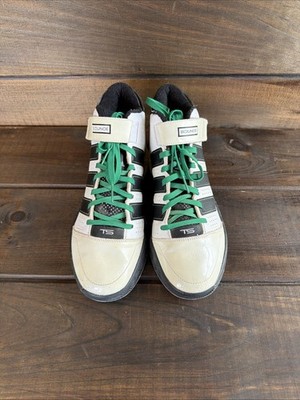 Adidas TS Bounce Commander 2 Malik White Green Black Sneakers Shoes Men Size 13